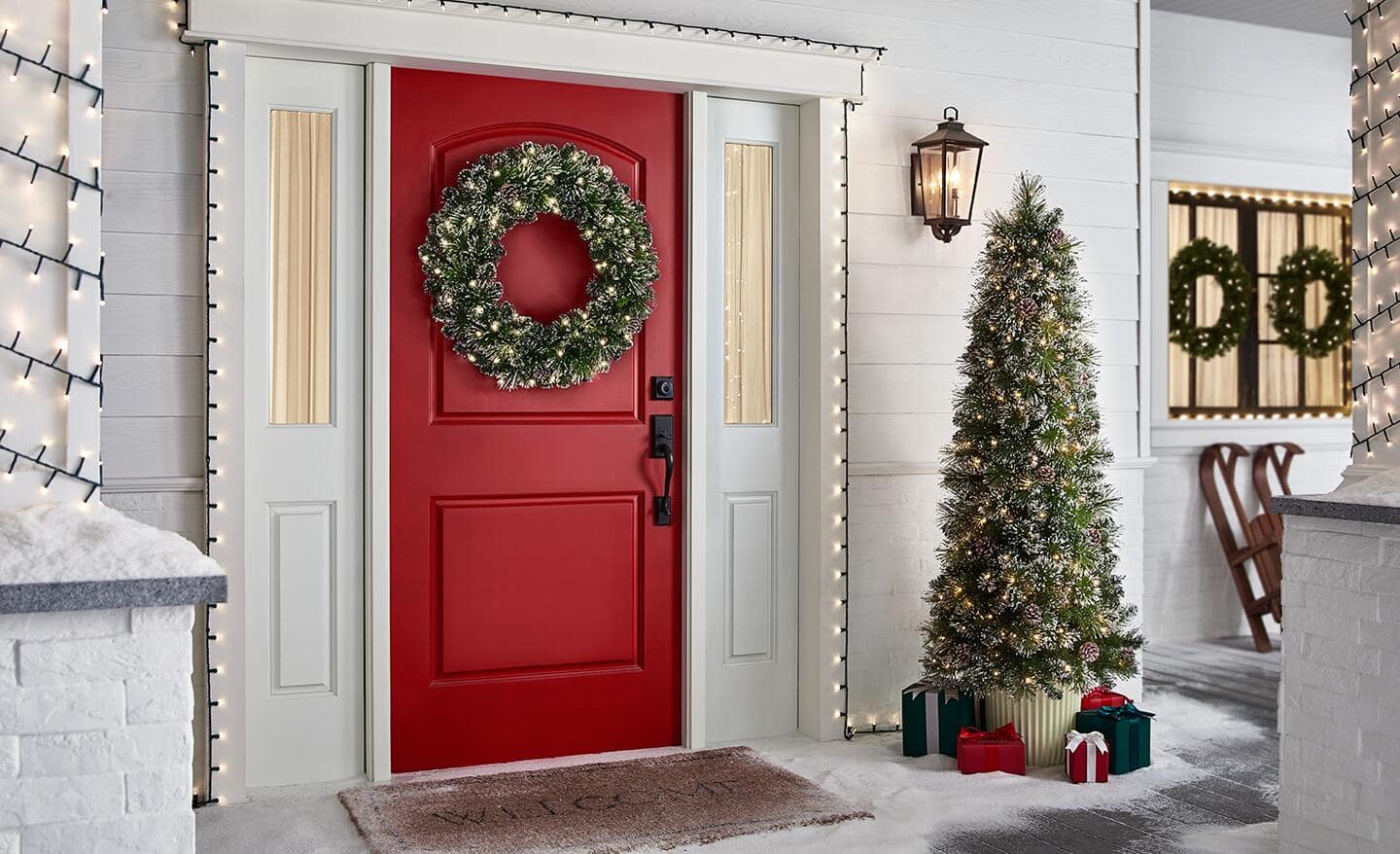 Christmas Porch Decorations The Home Depot